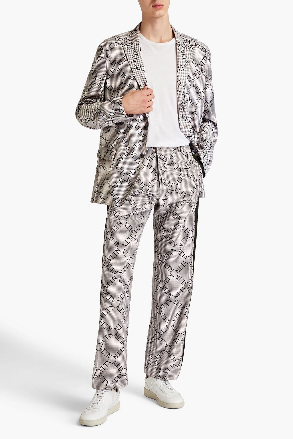 VALENTINO GARAVANI Wool-jacquard suit jacket