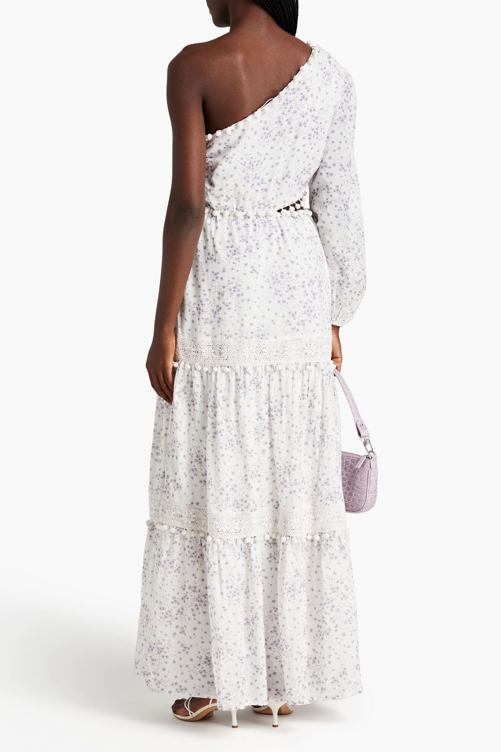 CAMI NYC Olympia one-sleeve cotton-blend maxi dress