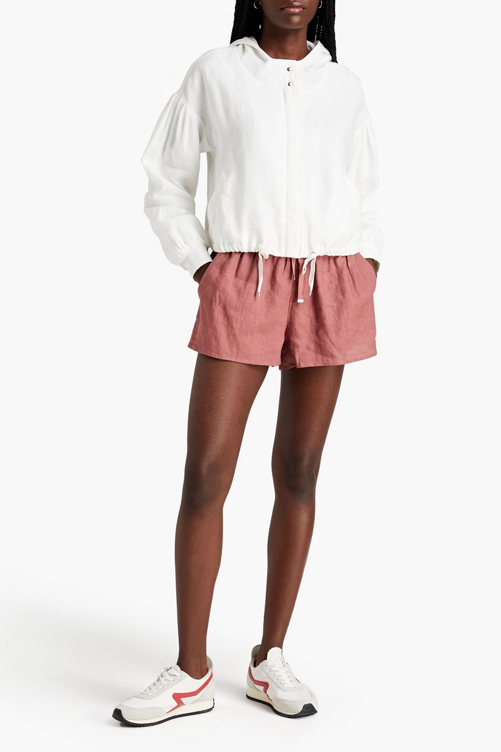 CAMI NYC Kit linen hooded jacket THE