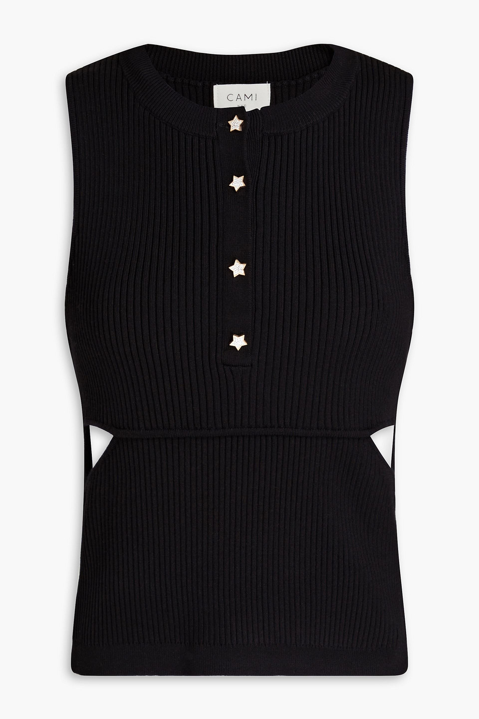 Cami NYC Pippy cutout ribbed-knit top