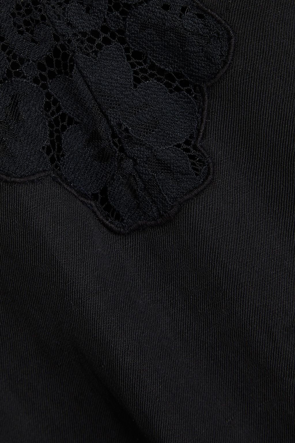 CAMI NYC lacetrimmed silk and linenblend twill jumpsuit THE