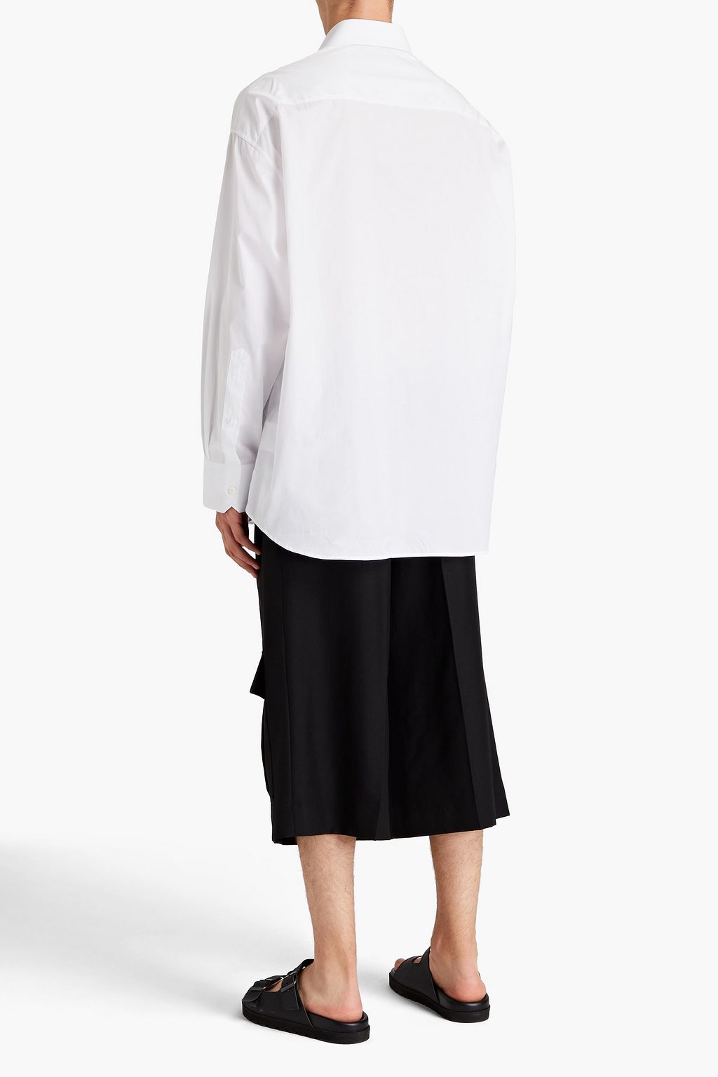 VALENTINO GARAVANI Logo-print cotton-poplin shirt