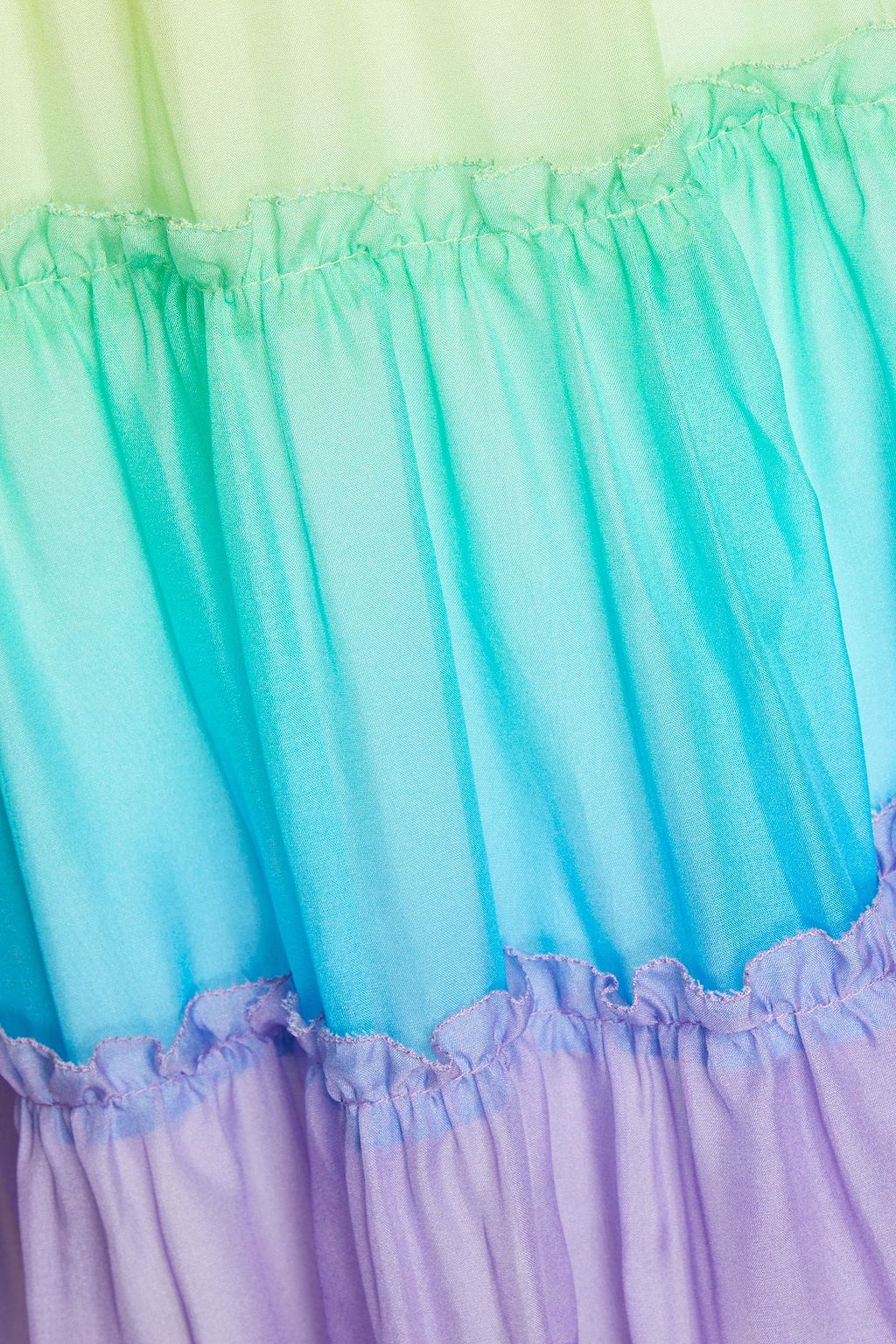 CAMI NYC Egle tiered silkchiffon mini dress THE