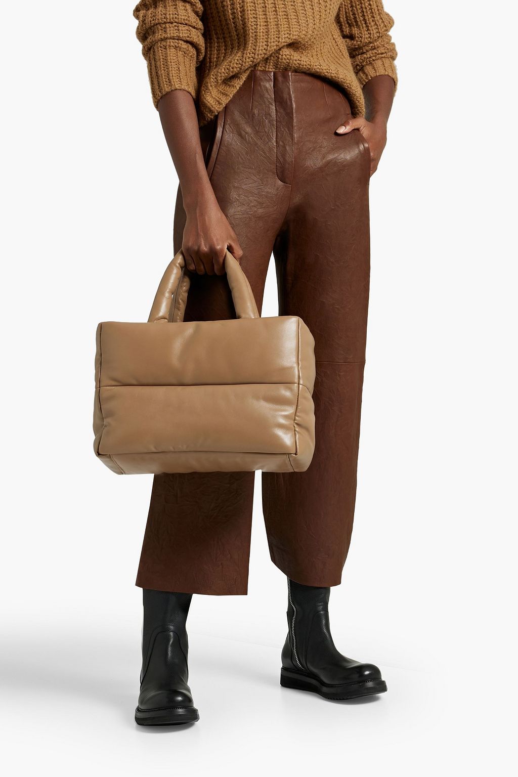 STAND STUDIO Daffy quilted leather tote