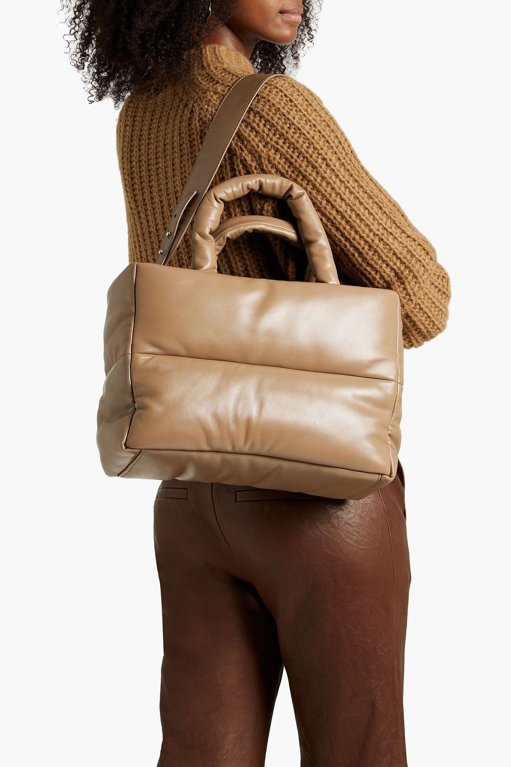 STAND STUDIO Daffy quilted leather tote