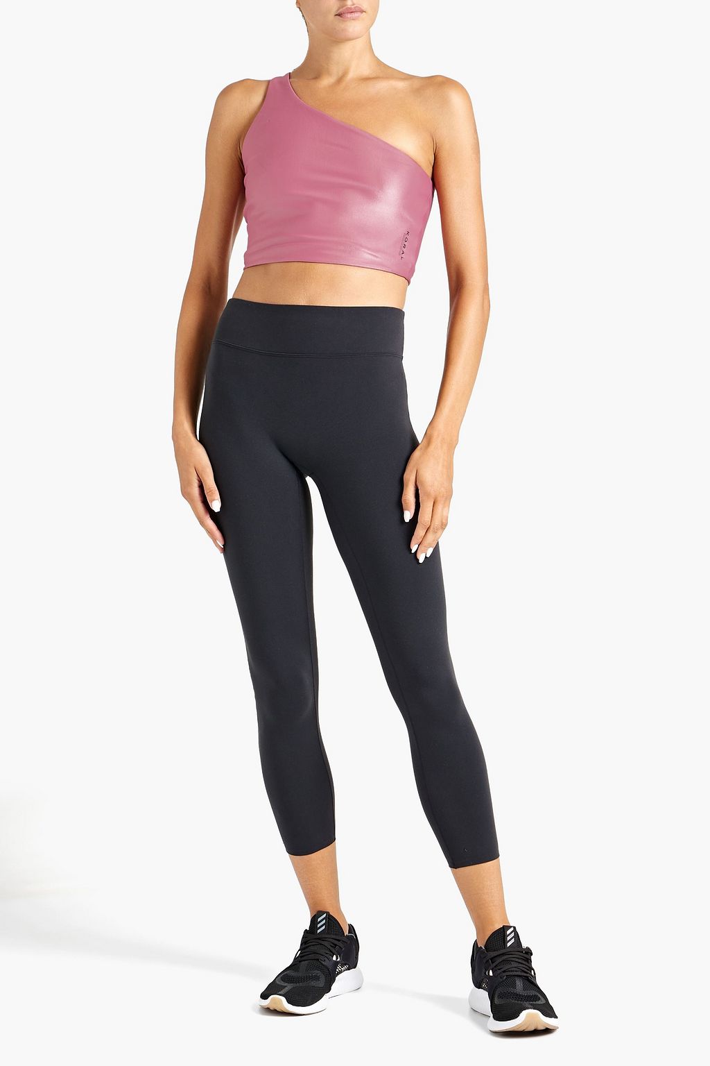 KORAL Attract Infinity one-shoulder cropped stretch top