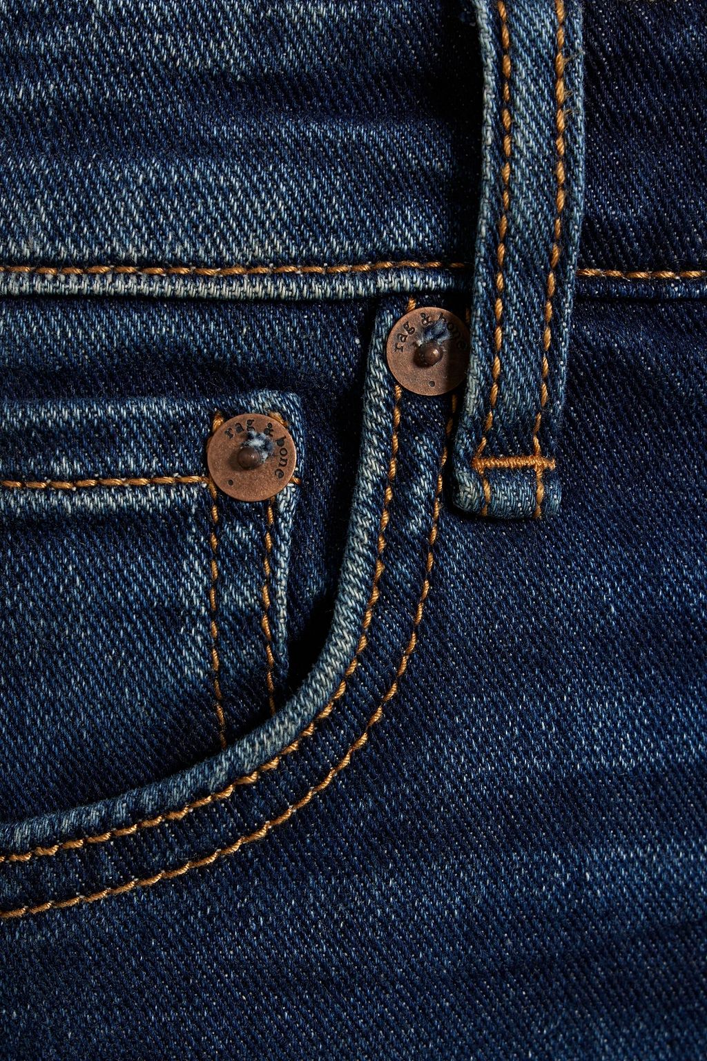 RAG & BONE Hoch sitzende Jeans mit geradem Bein