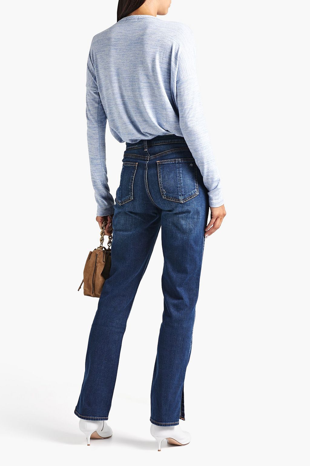 RAG & BONE Hoch sitzende Jeans mit geradem Bein