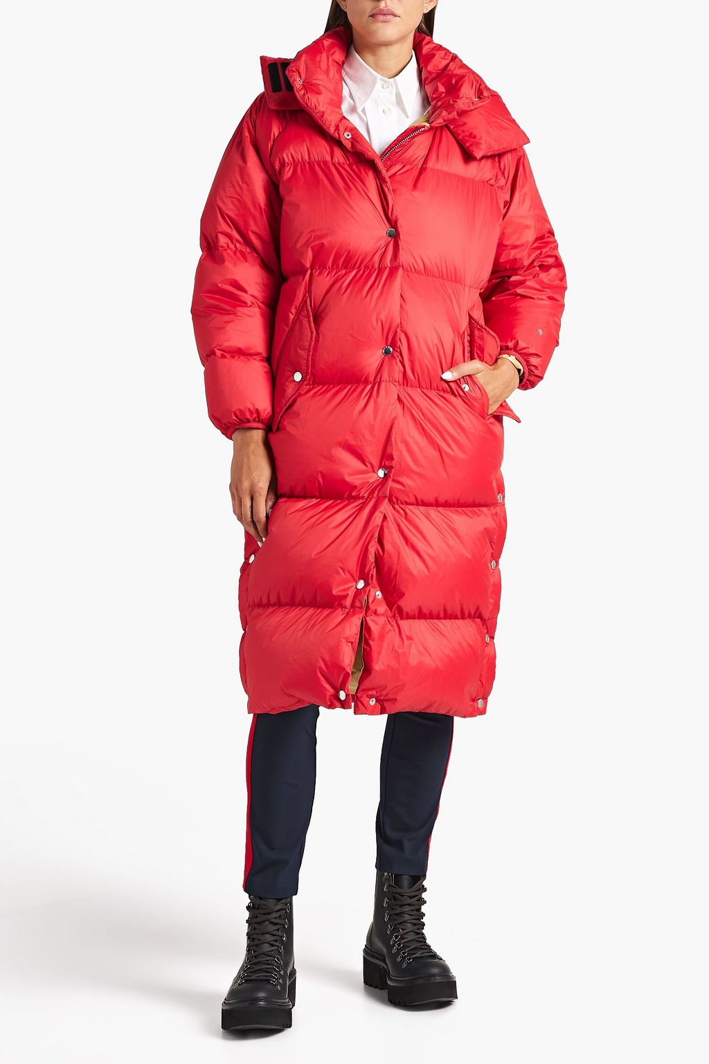 RAG & BONE Joelle quilted printed shell hooded down coat
