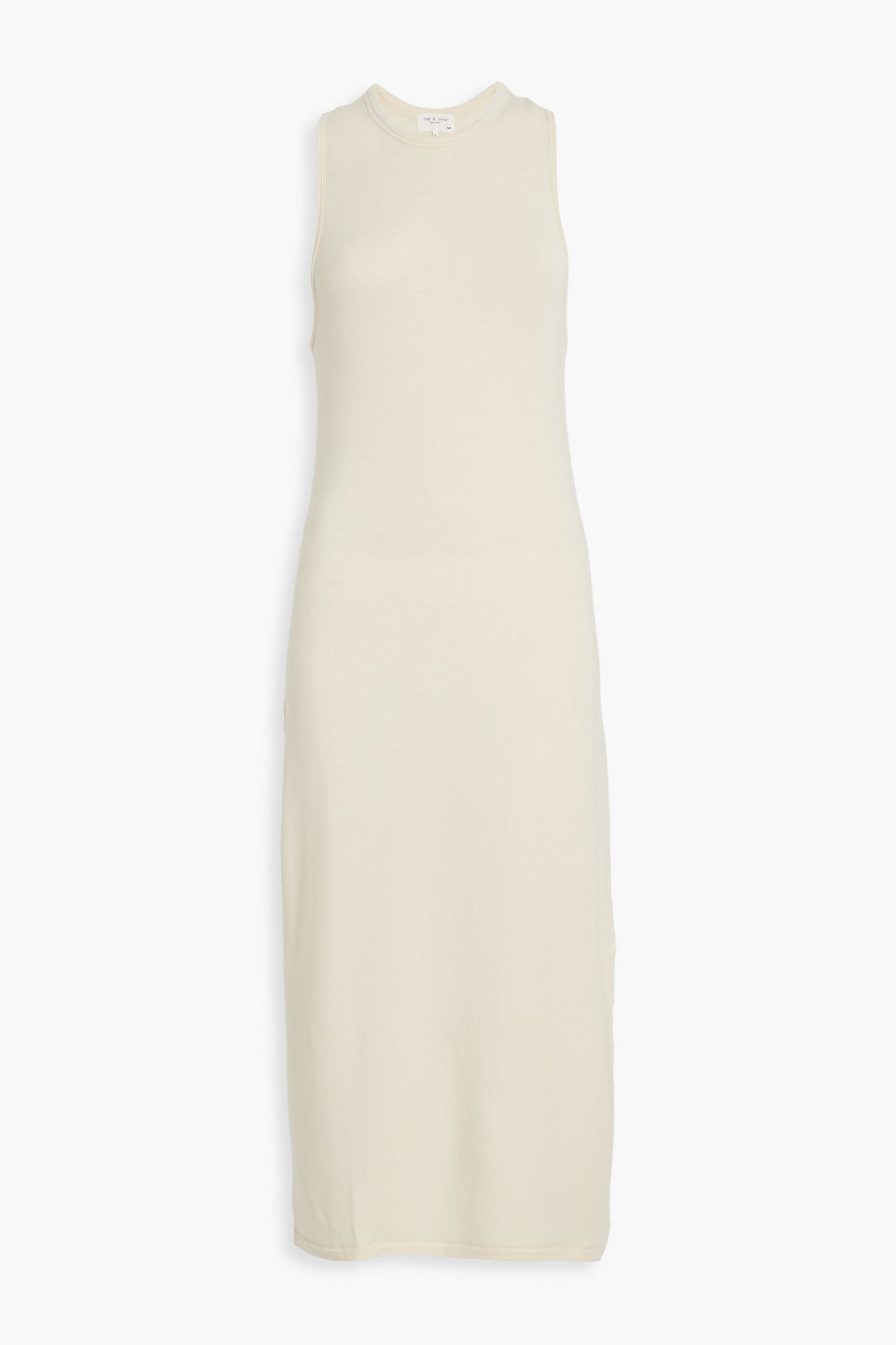 Shop Rag & Bone Sydney Stretch-modal Jersey Midi Dress In Cream