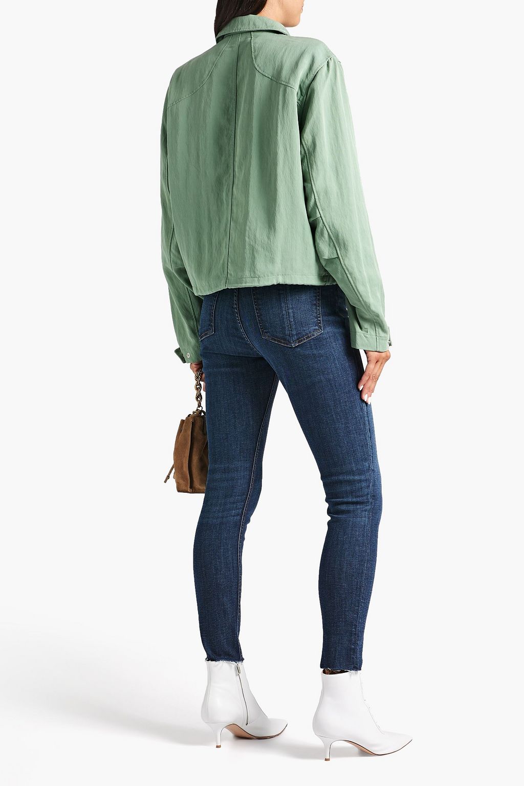 RAG & BONE Trail cropped Tencel-blend jacket