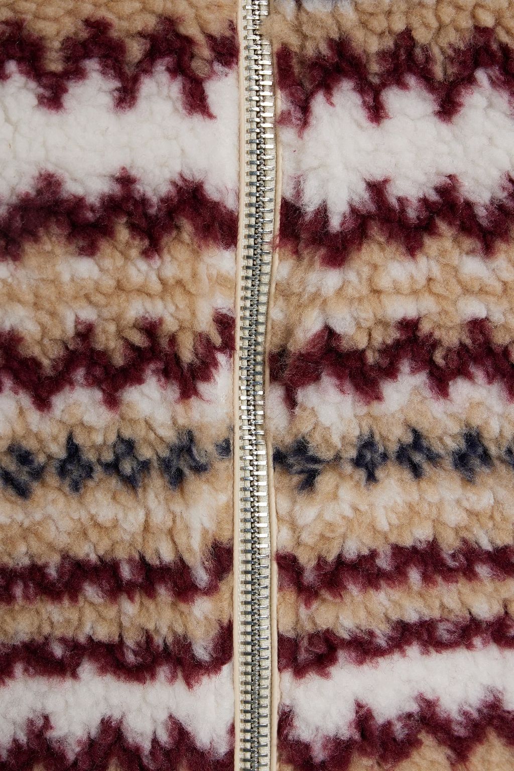 RAG & BONE Fair Isle faux shearling hooded jacket