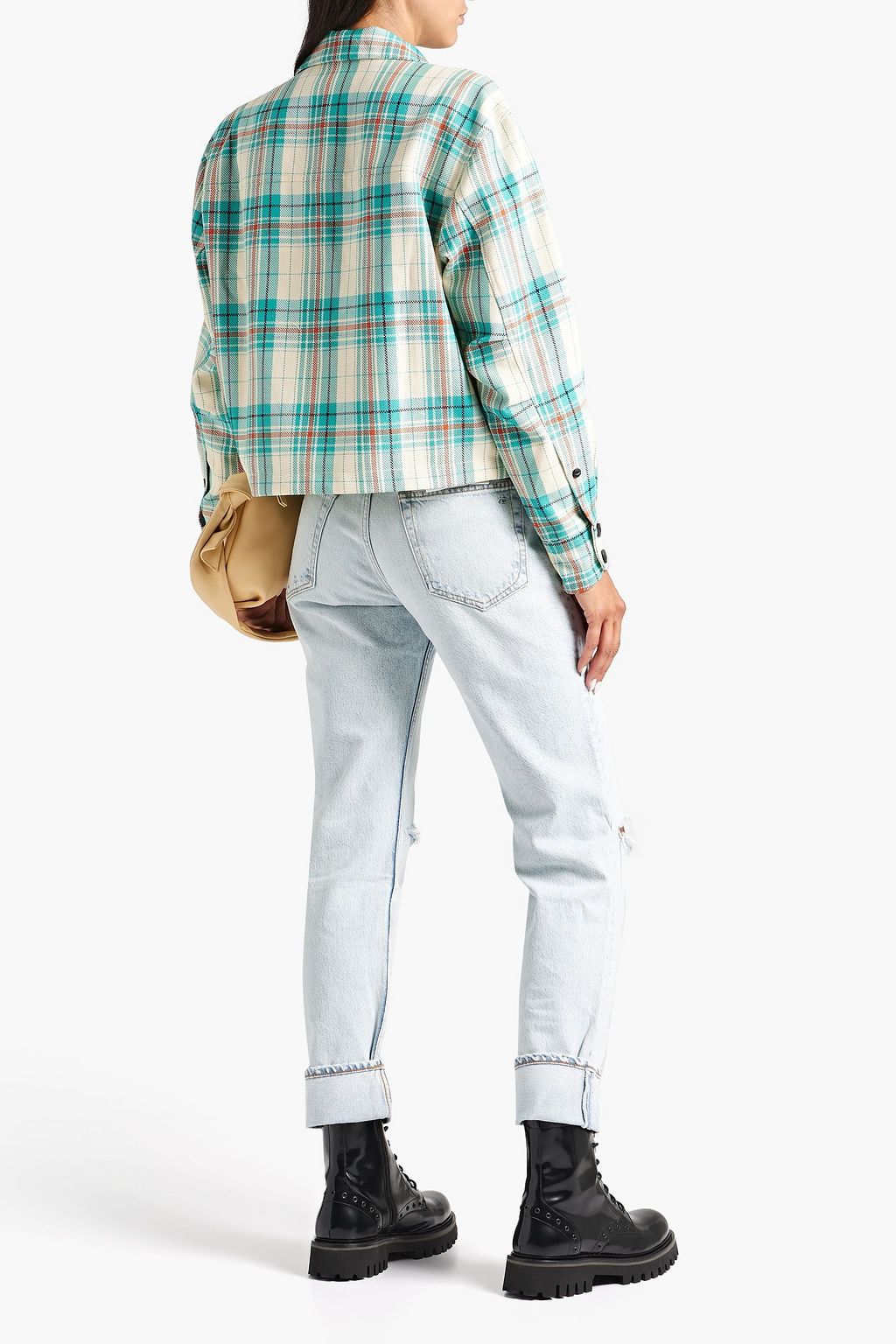 RAG & BONE Jessie checked cotton-blend jacket