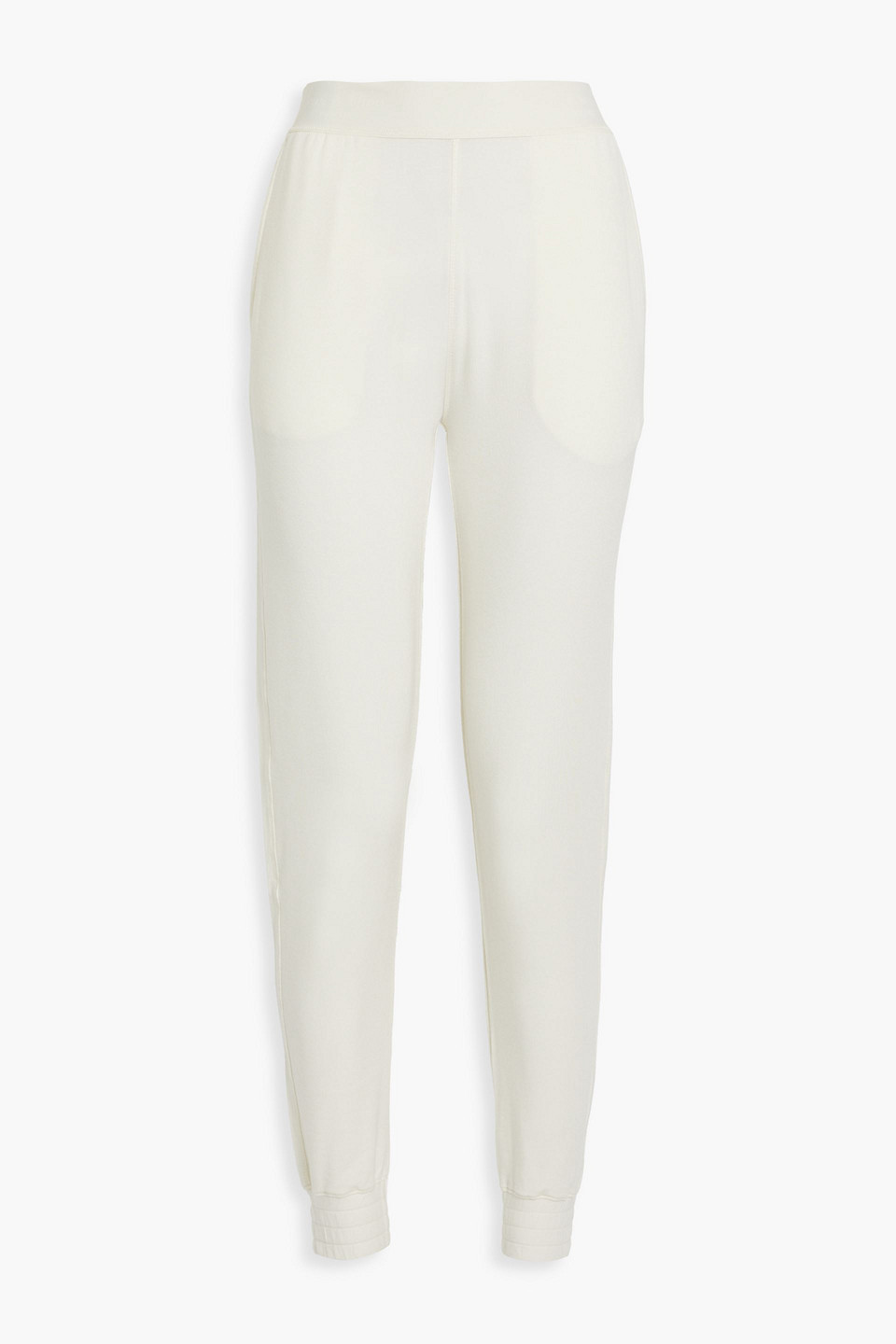 rag & bone - city cozy modal-blend french terry track pants - white - xs