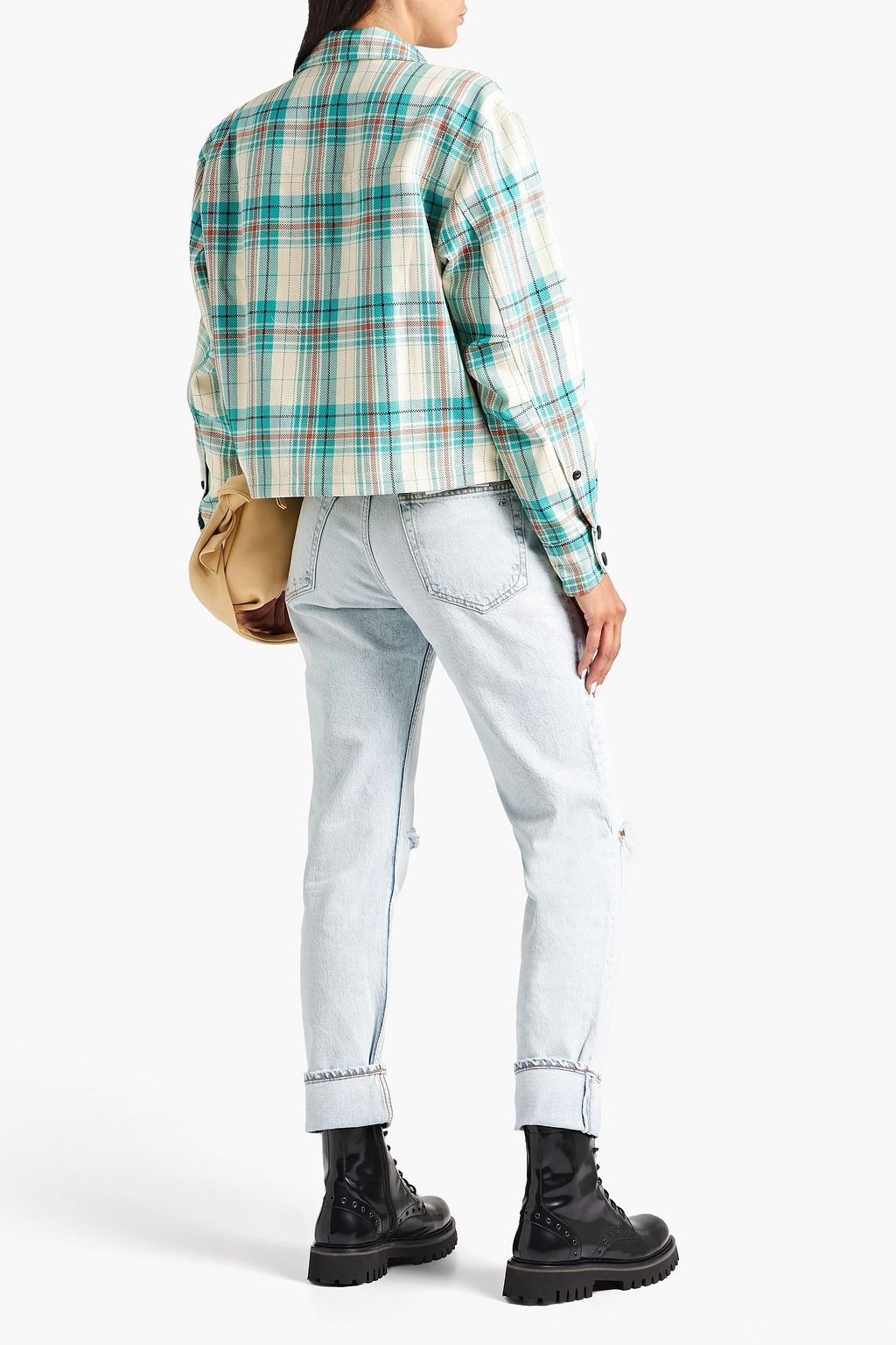 RAG & BONE ミッドライズ ボーイフレンド ジーンズ ダメージ加工