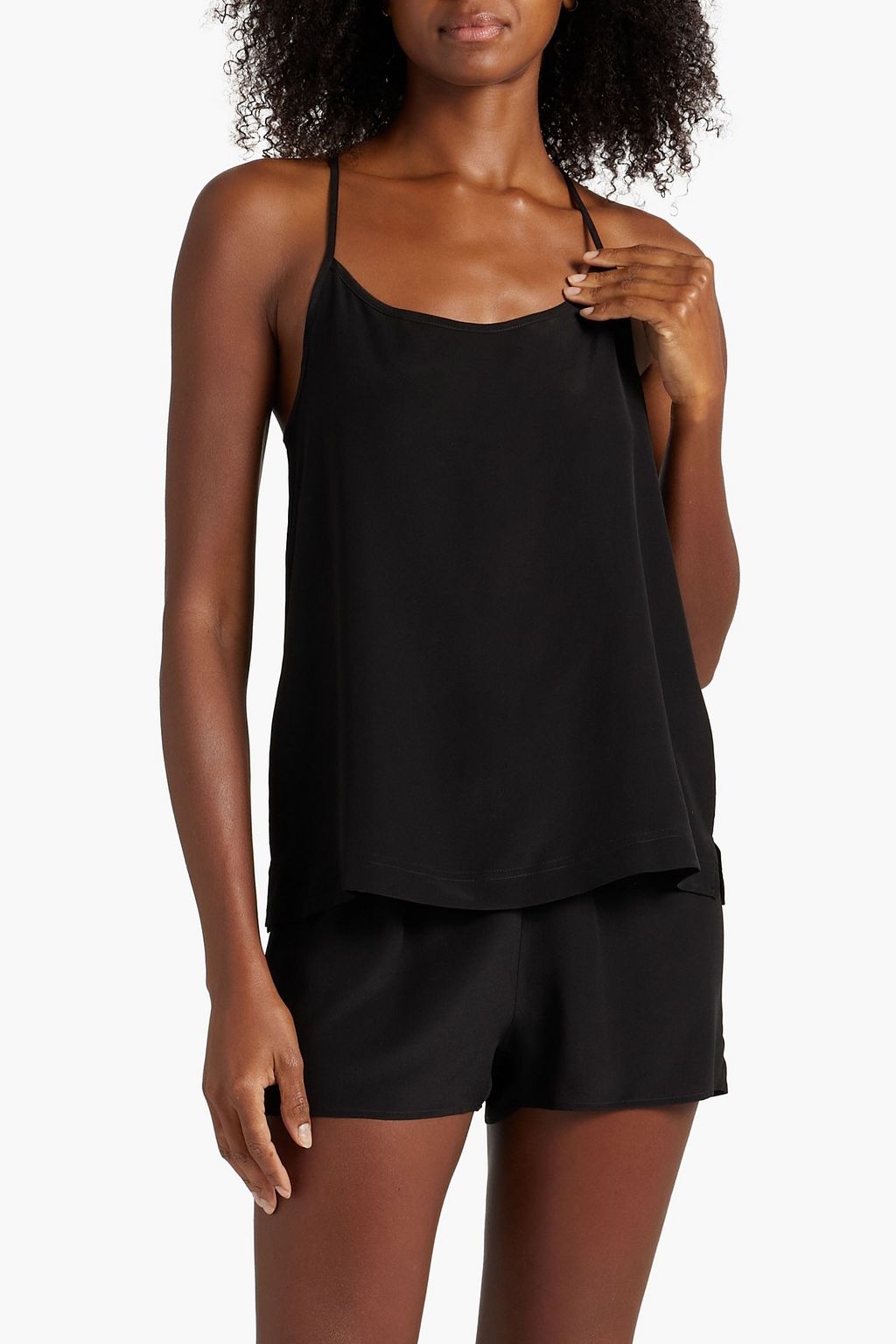 SUNSPEL Silk-charmeuse camisole