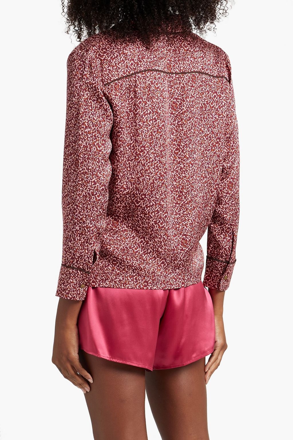 LOVE STORIES Jude printed satin pajama top