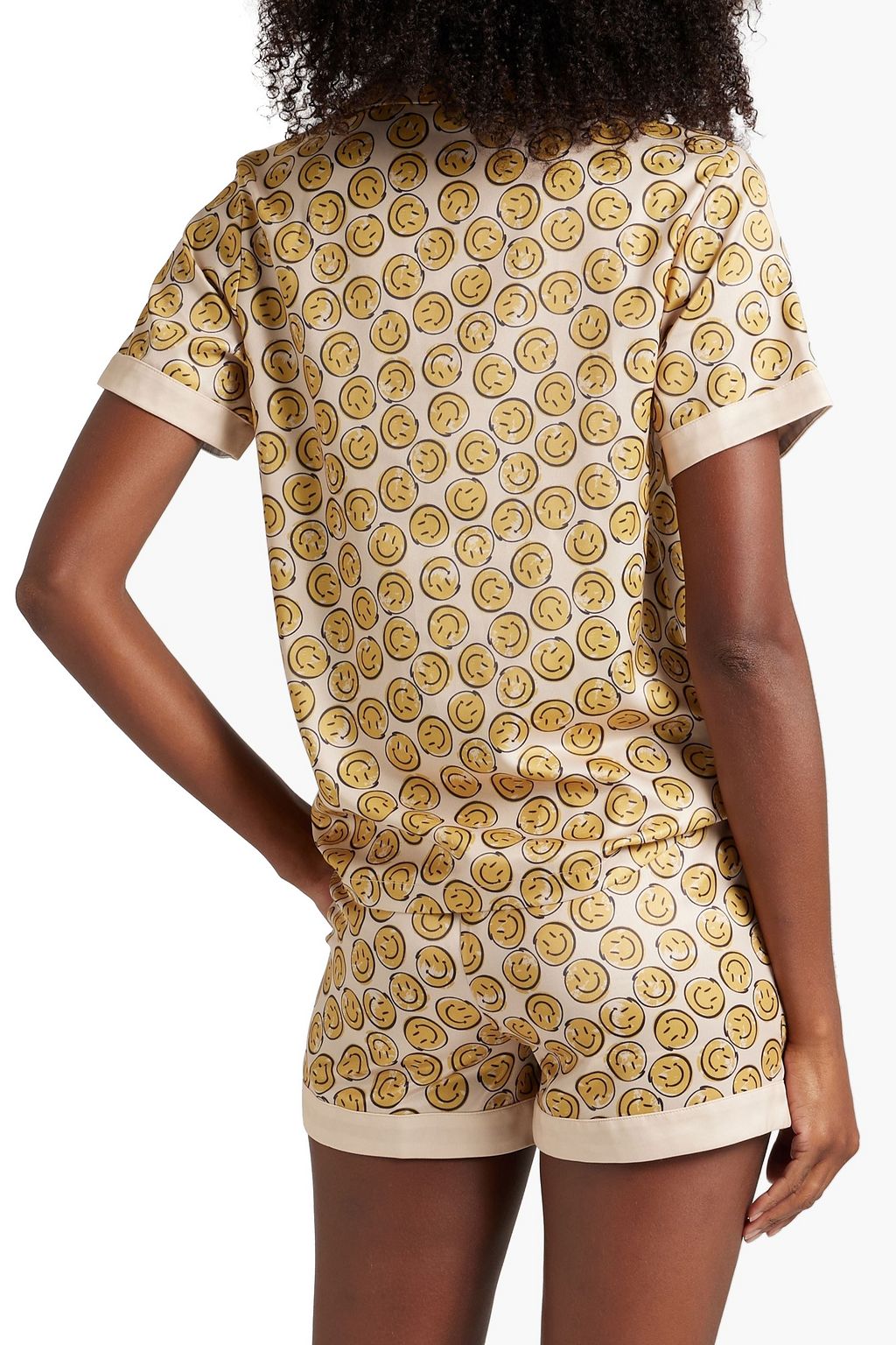 AUSTRALIA LUXE COLLECTIVE Exceptional Smiles printed satin pajama set
