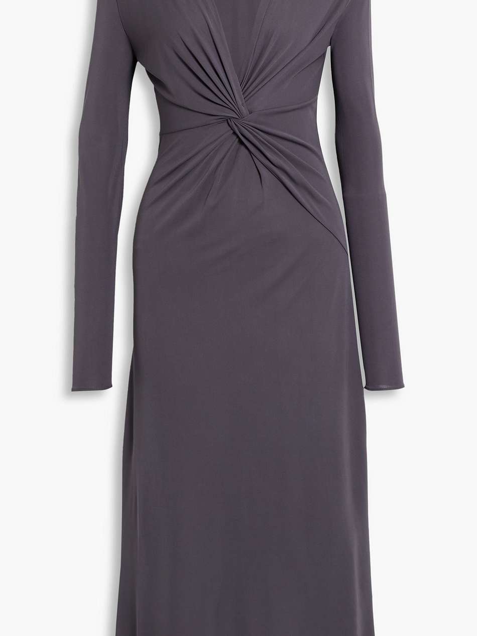 jules twisted jersey midi dress
