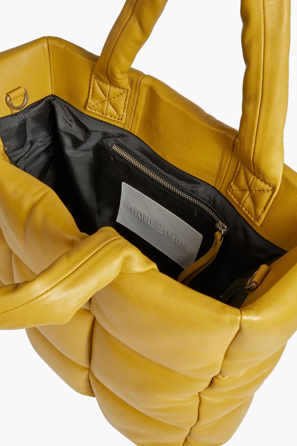 STAND STUDIO Assante Puffy quilted leather tote THE