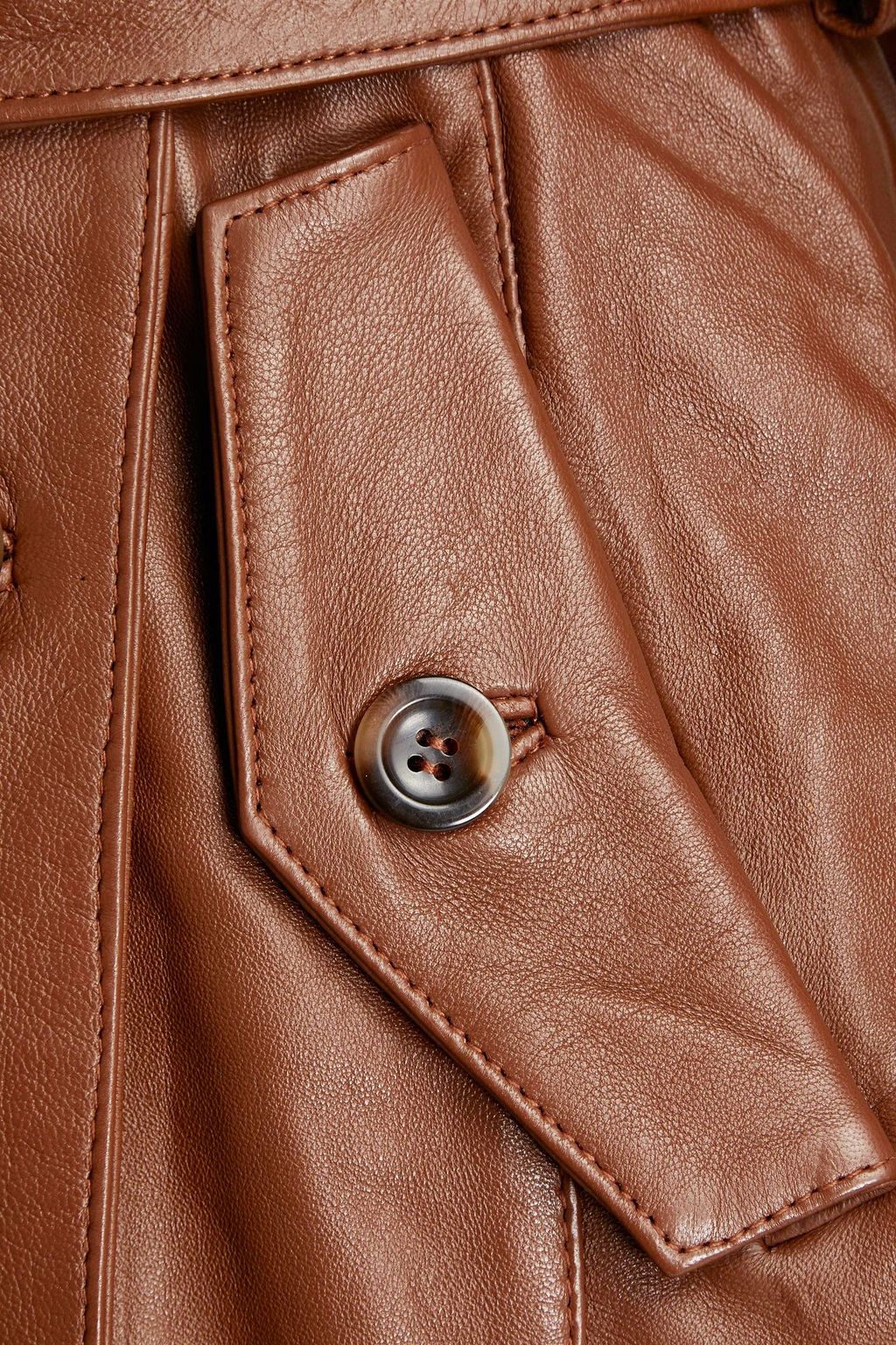 MUUBAA Belted leather trench coat