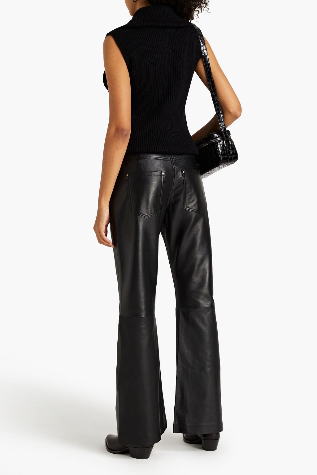 MUUBAA Leather flared pants