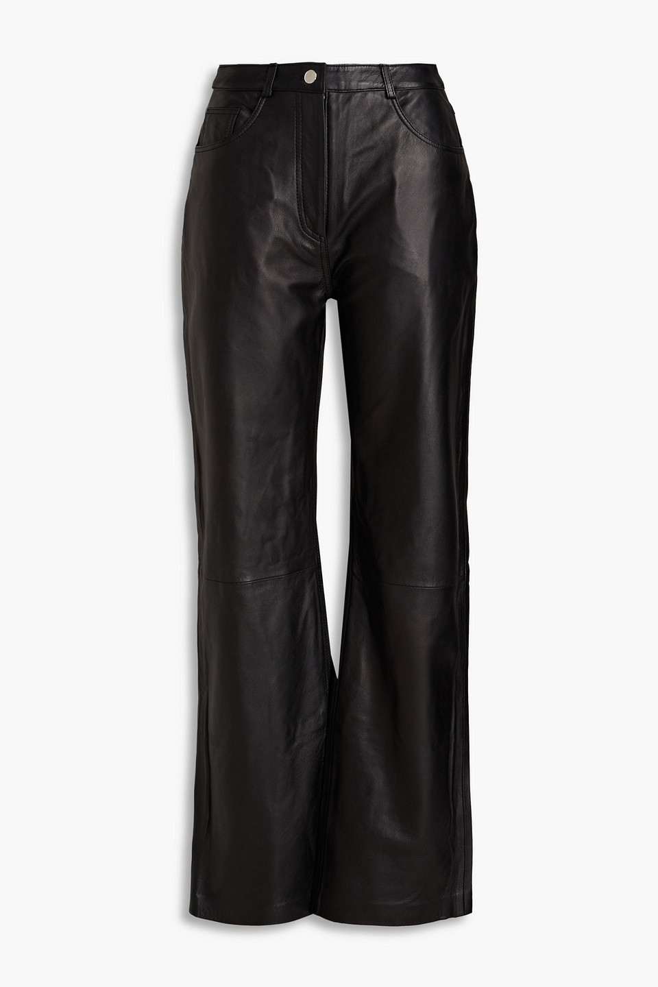 Muubaa Amy leather straight-leg pants