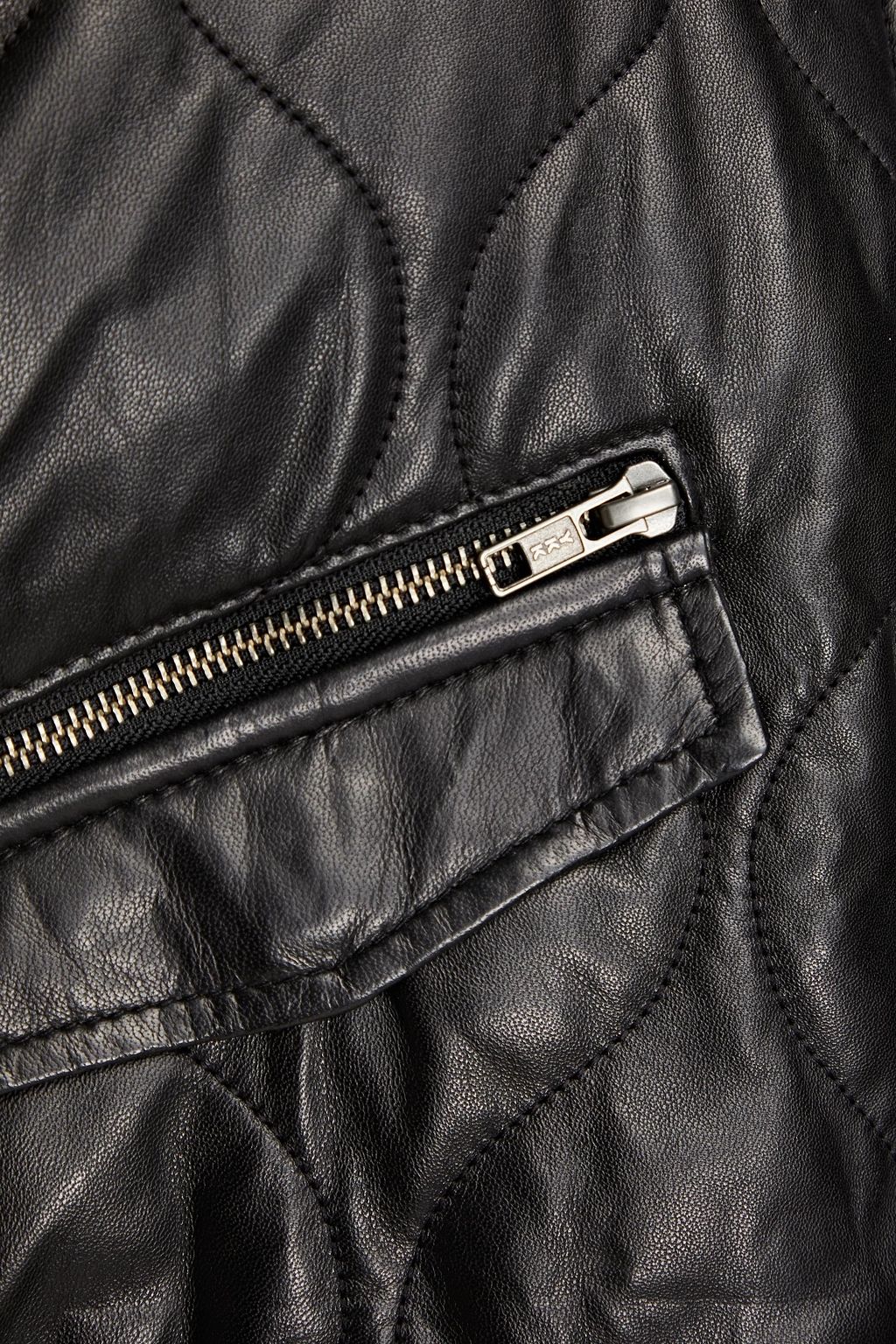 MUUBAA Quilted leather bomber jacket