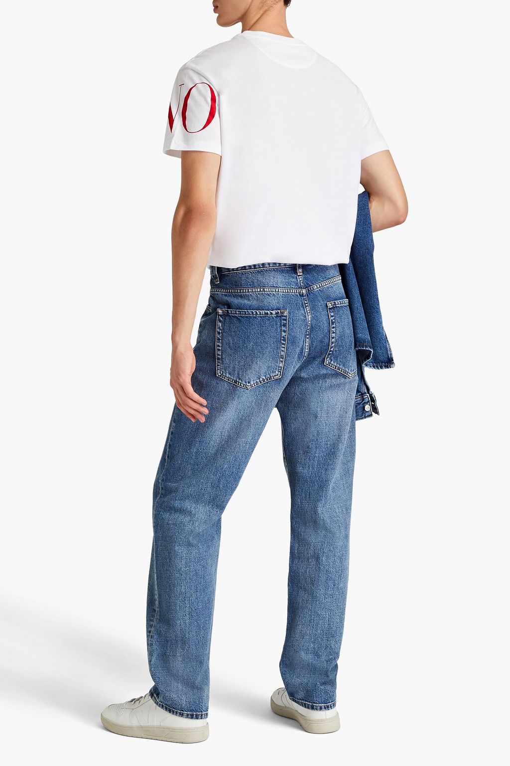 VALENTINO Printed cotton-jersey T-shirt