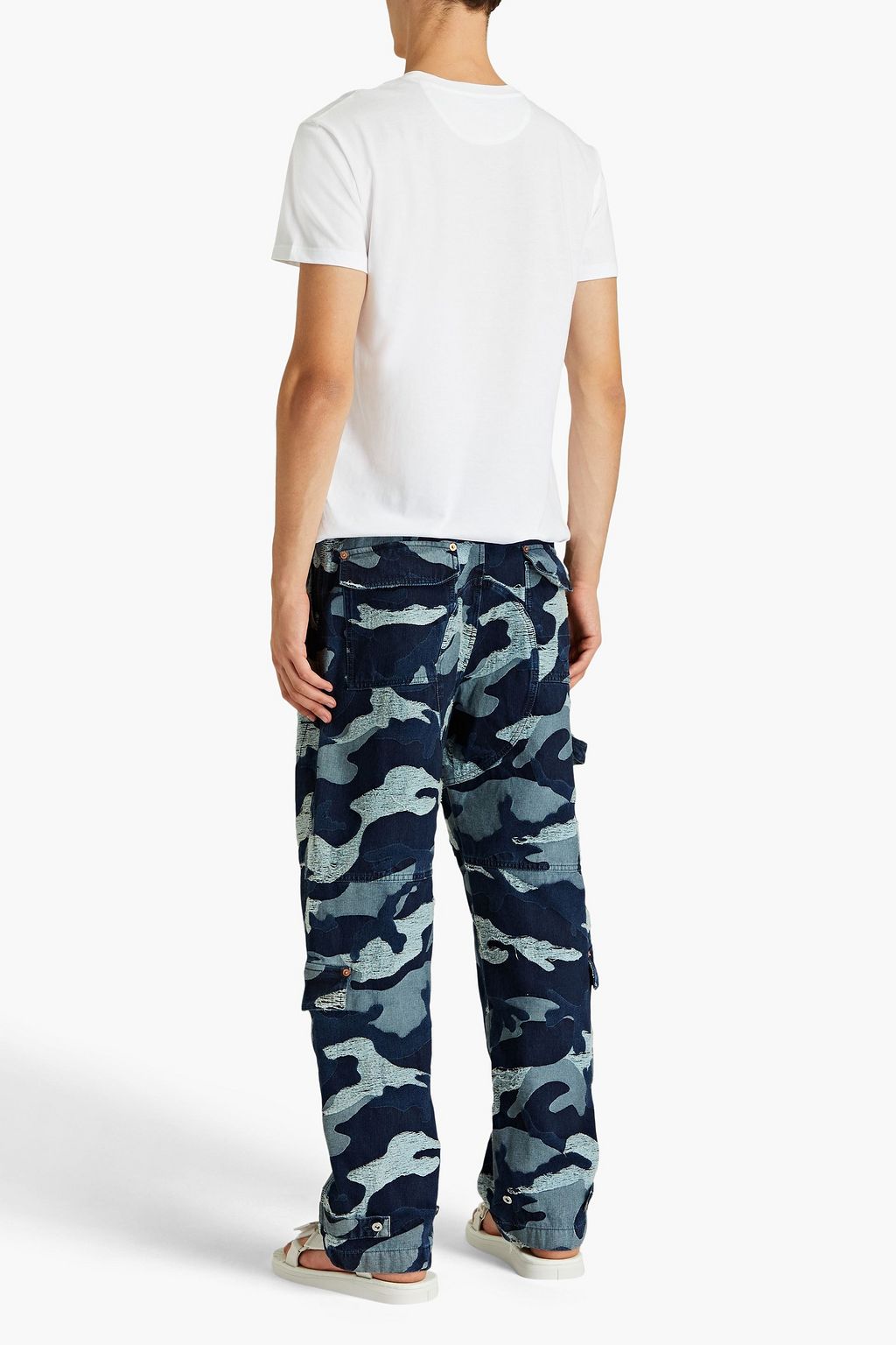VALENTINO Printed cotton-jersey T-shirt