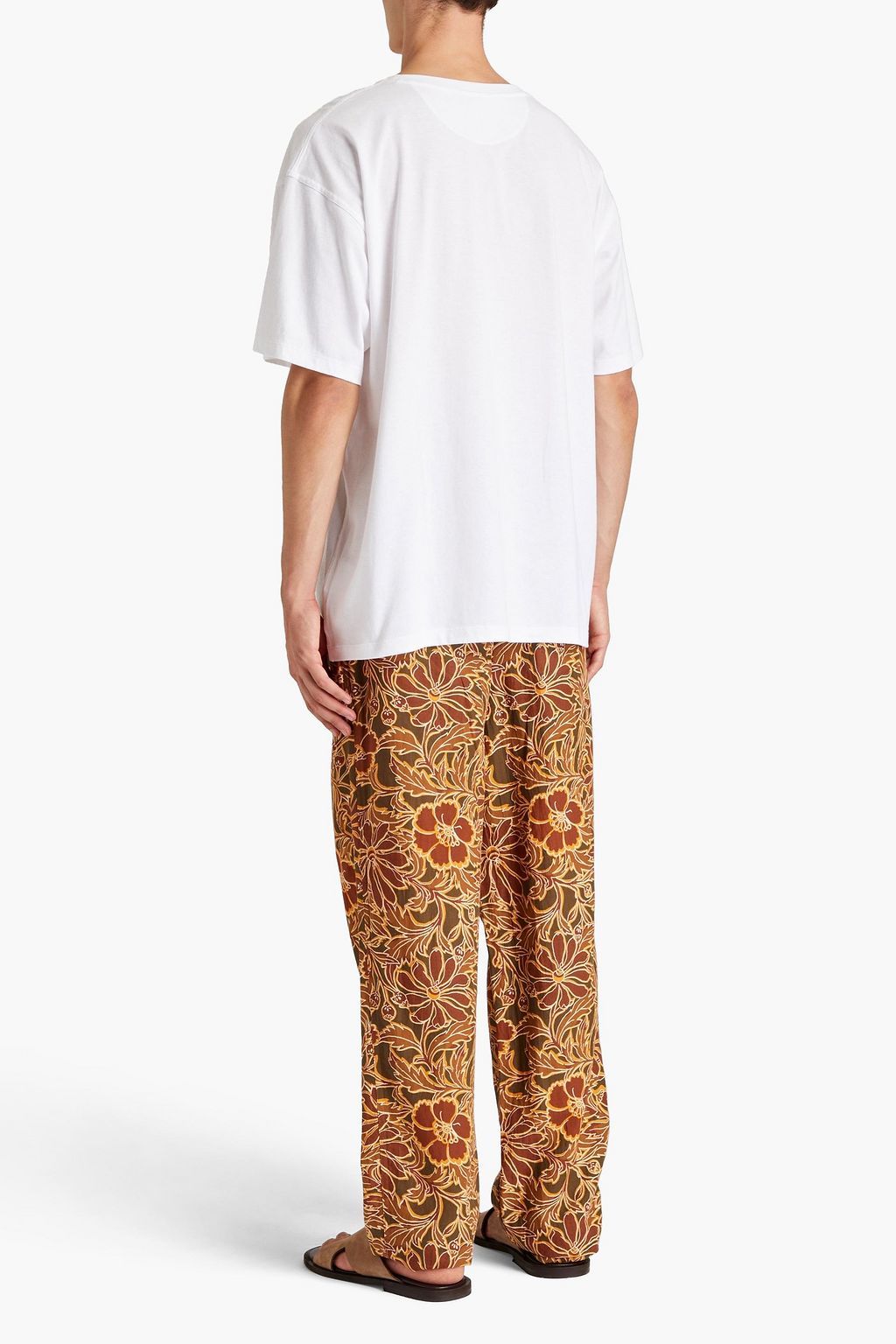 VALENTINO Printed cotton-jersey T-shirt
