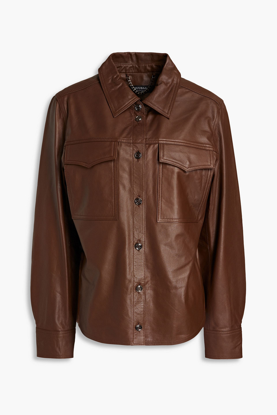 Muubaa Priya leather shirt