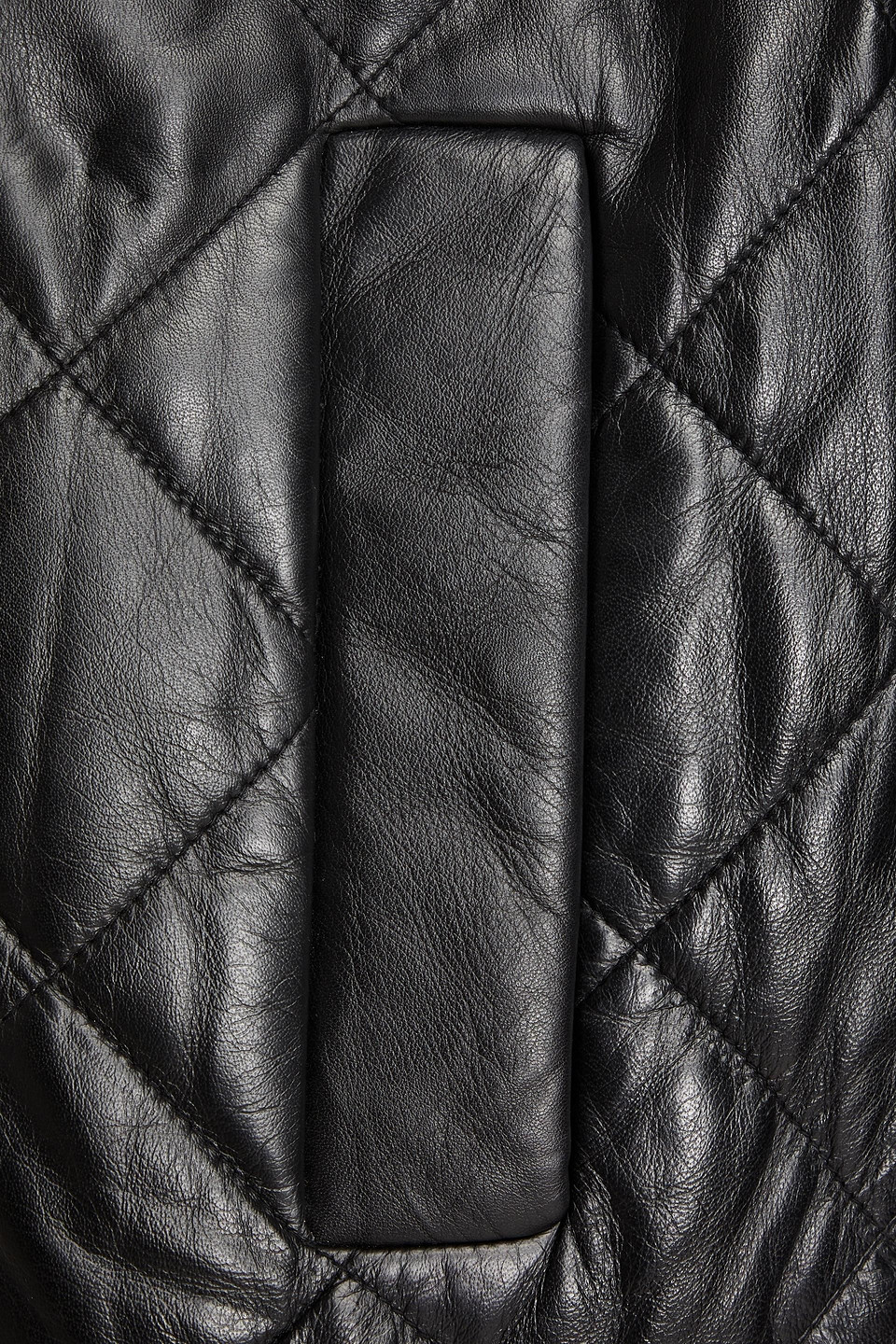 Muubaa Isaly Quilted Leather Coat In Black