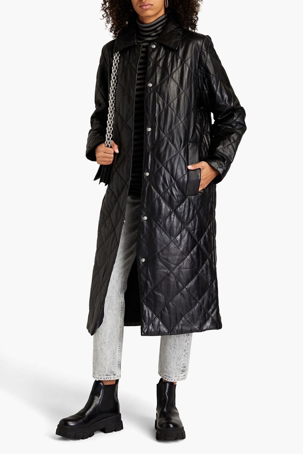 MUUBAA Isaly quilted leather coat