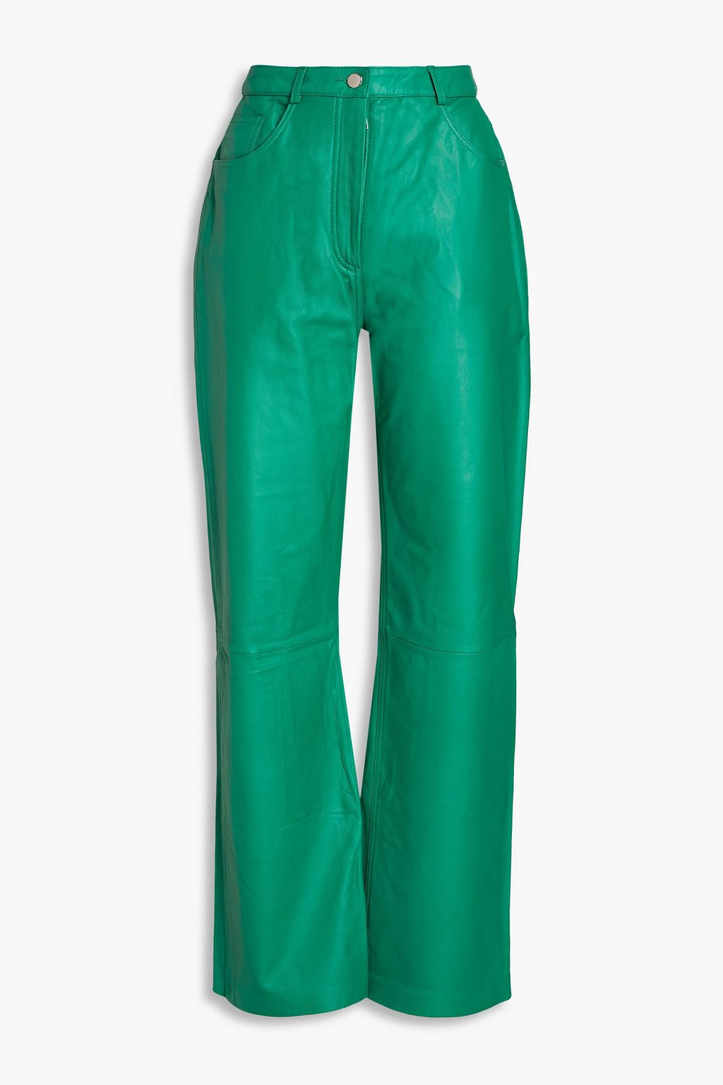 MUUBAA Amy leather straight-leg pants | THE OUTNET