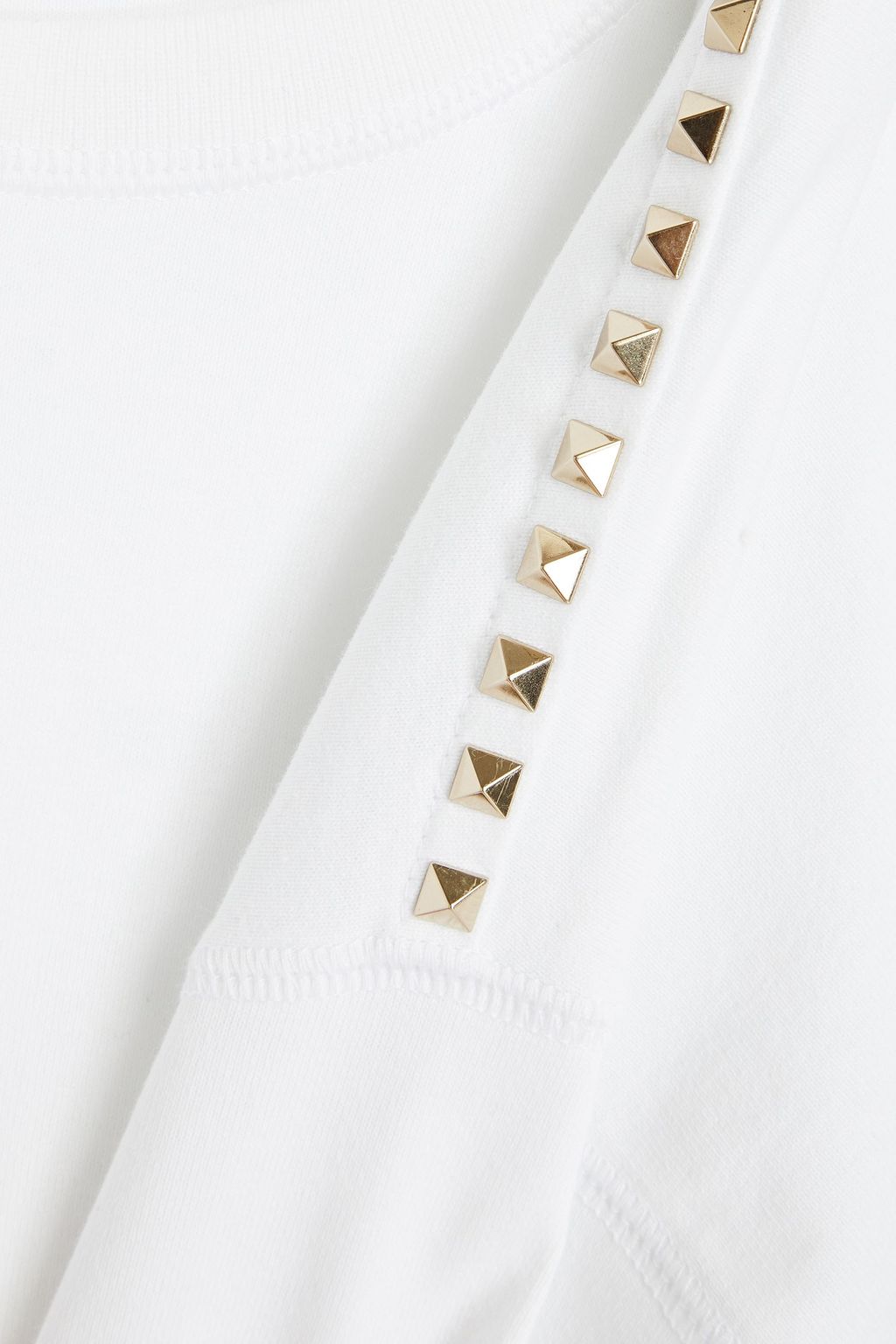 VALENTINO GARAVANI Rockstud cotton-jersey T-shirt