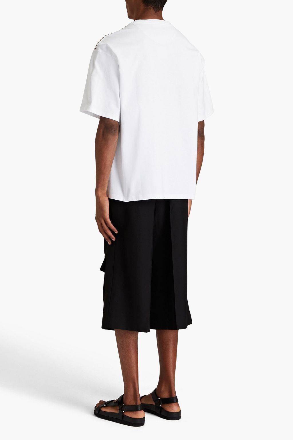 VALENTINO GARAVANI Rockstud cotton-jersey T-shirt