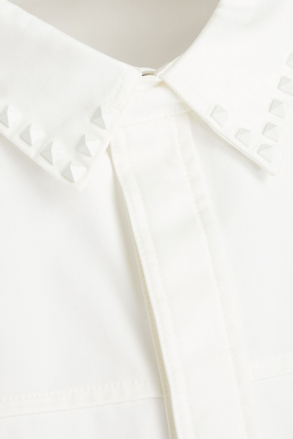 VALENTINO GARAVANI Rockstud Overshirt aus Baumwoll-Gabardine