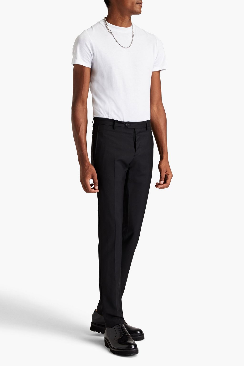 VALENTINO GARAVANI Hose aus Grain de Poudre aus einer Woll-Mohairmischung