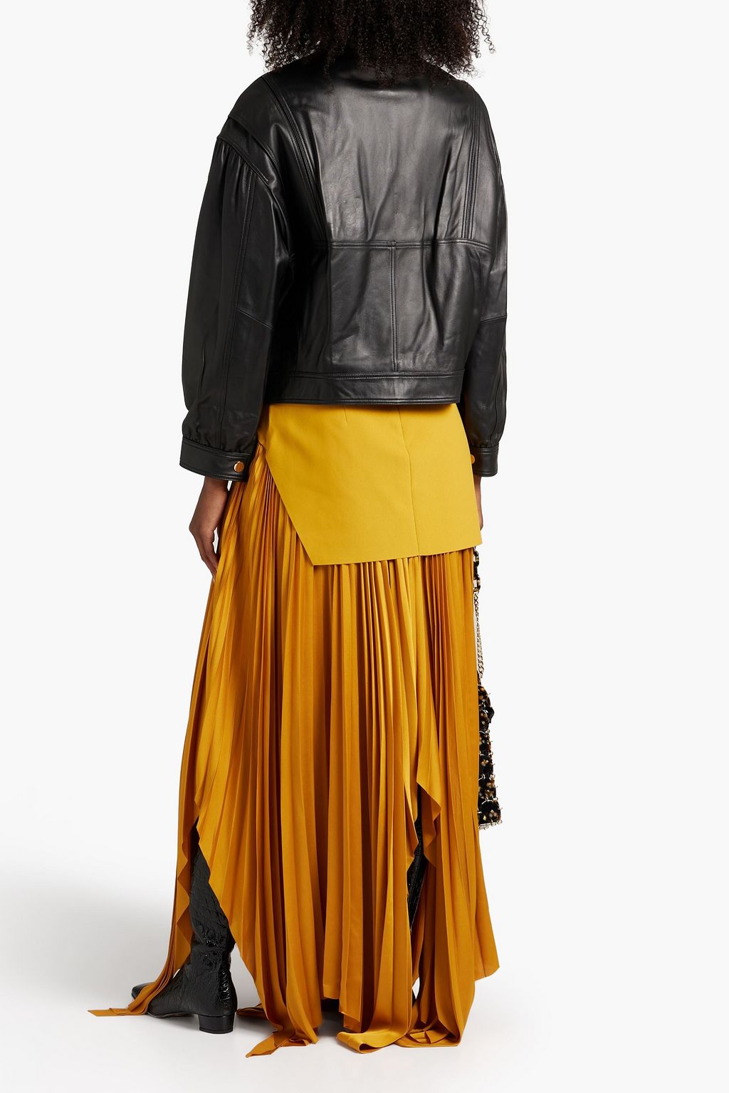 DIANE VON FURSTENBERG Rabia oversized leather jacket
