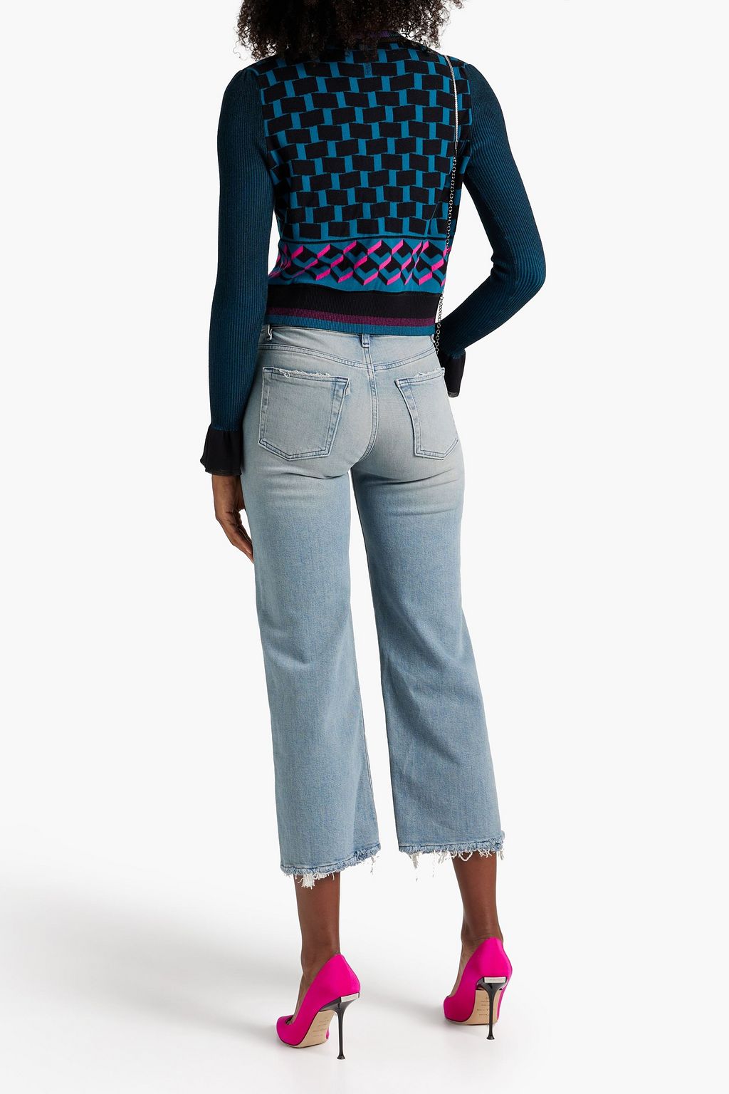 DIANE VON FURSTENBERG Eliza jacquard-knit sweater