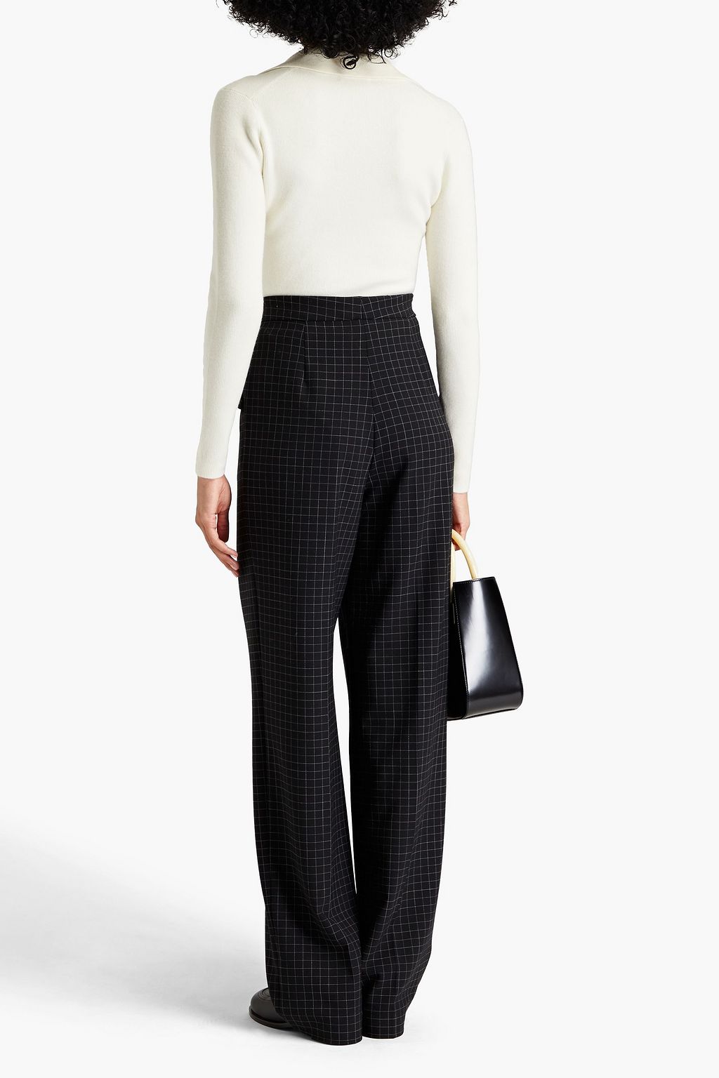 CO Ribbed merino wool-blend bodysuit