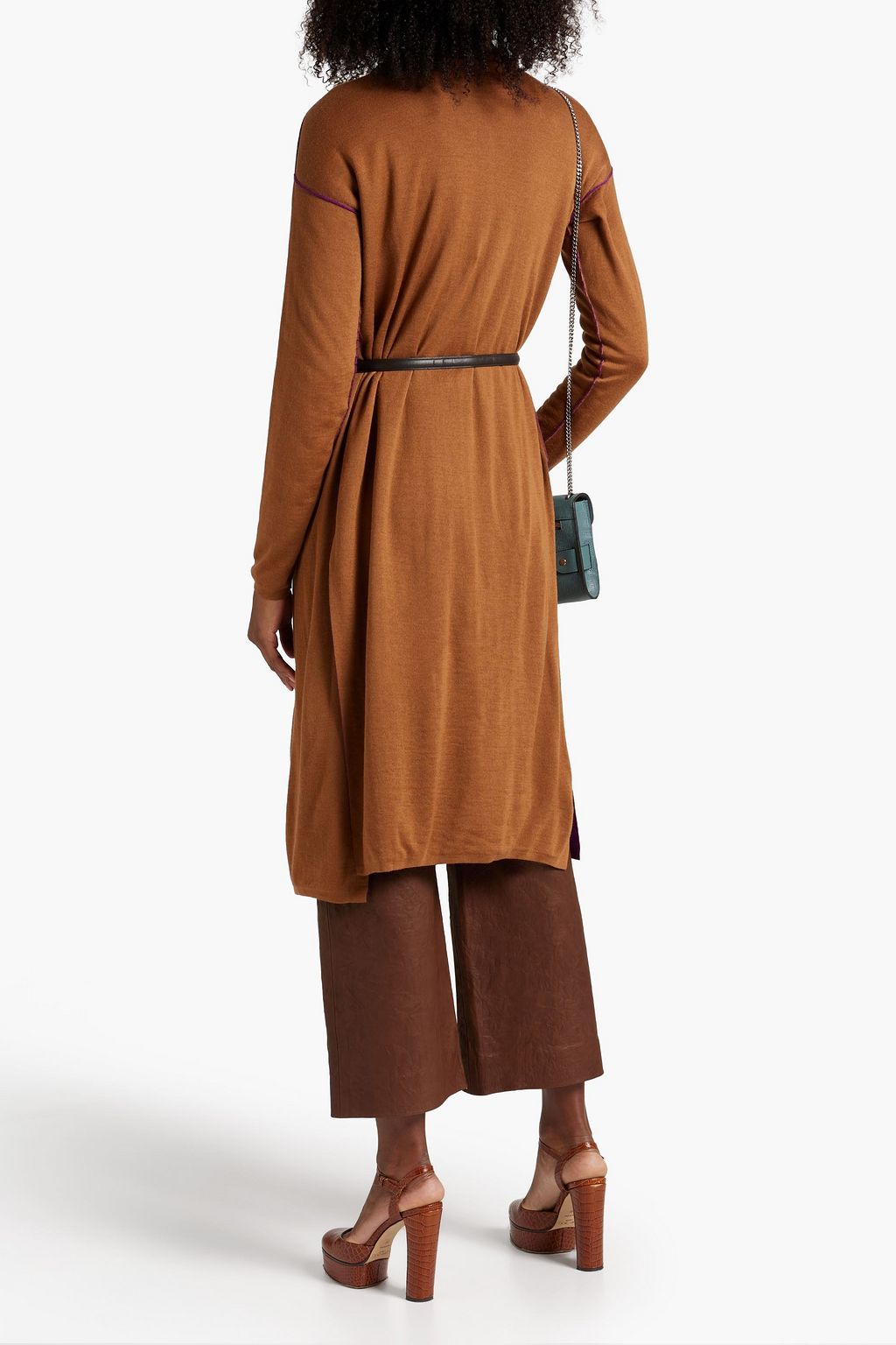 FERRAGAMO カシミヤ カーディガン ベルト付き
