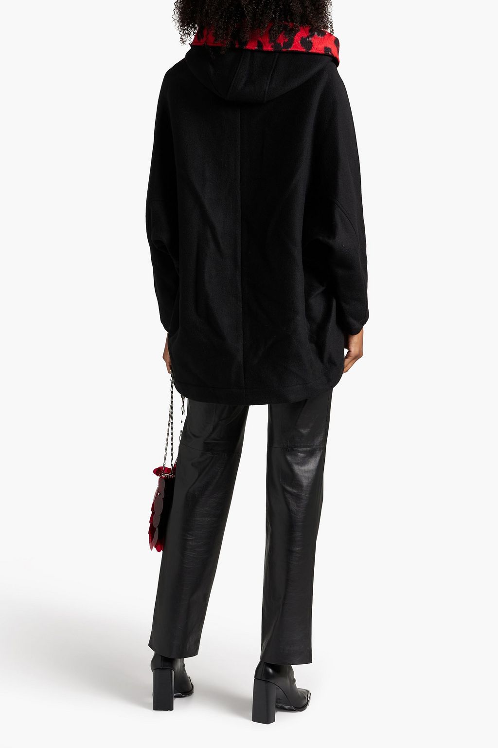 DIANE VON FURSTENBERG Wool-felt hooded coat