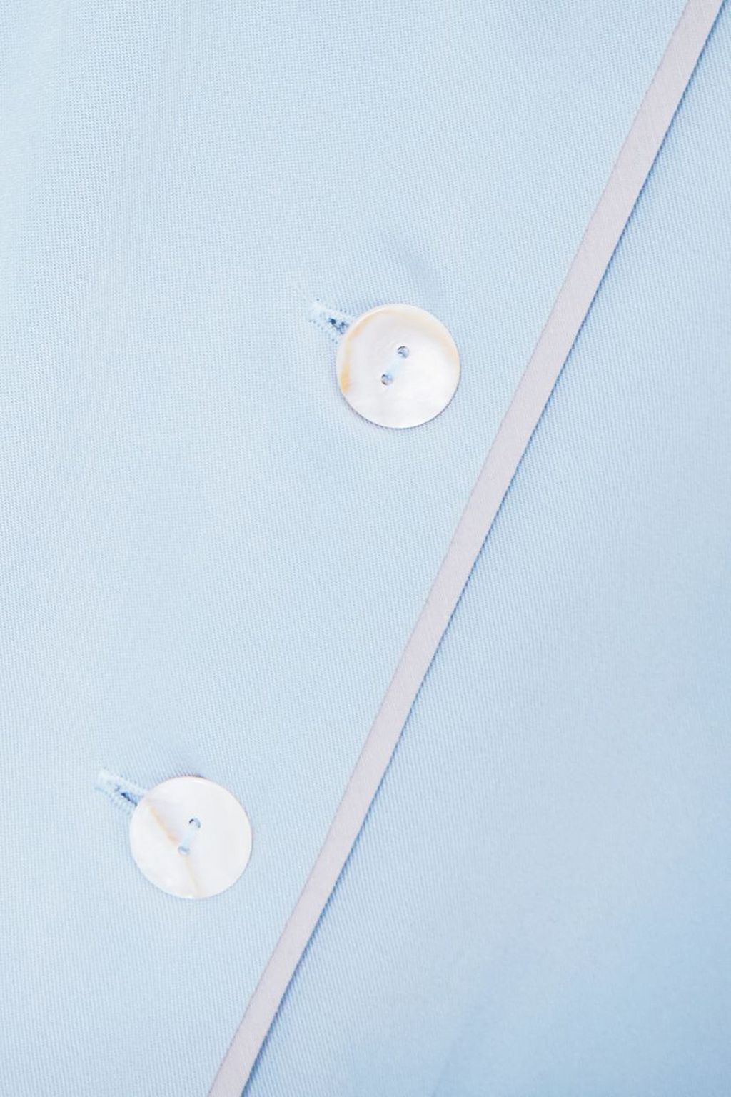 SLEEPER Feather-trimmed twill pajama set