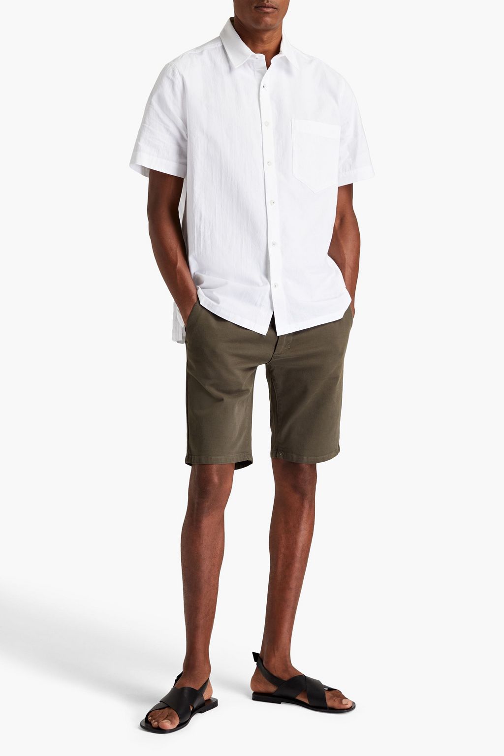 NANUSHKA Adam cotton-canvas shirt