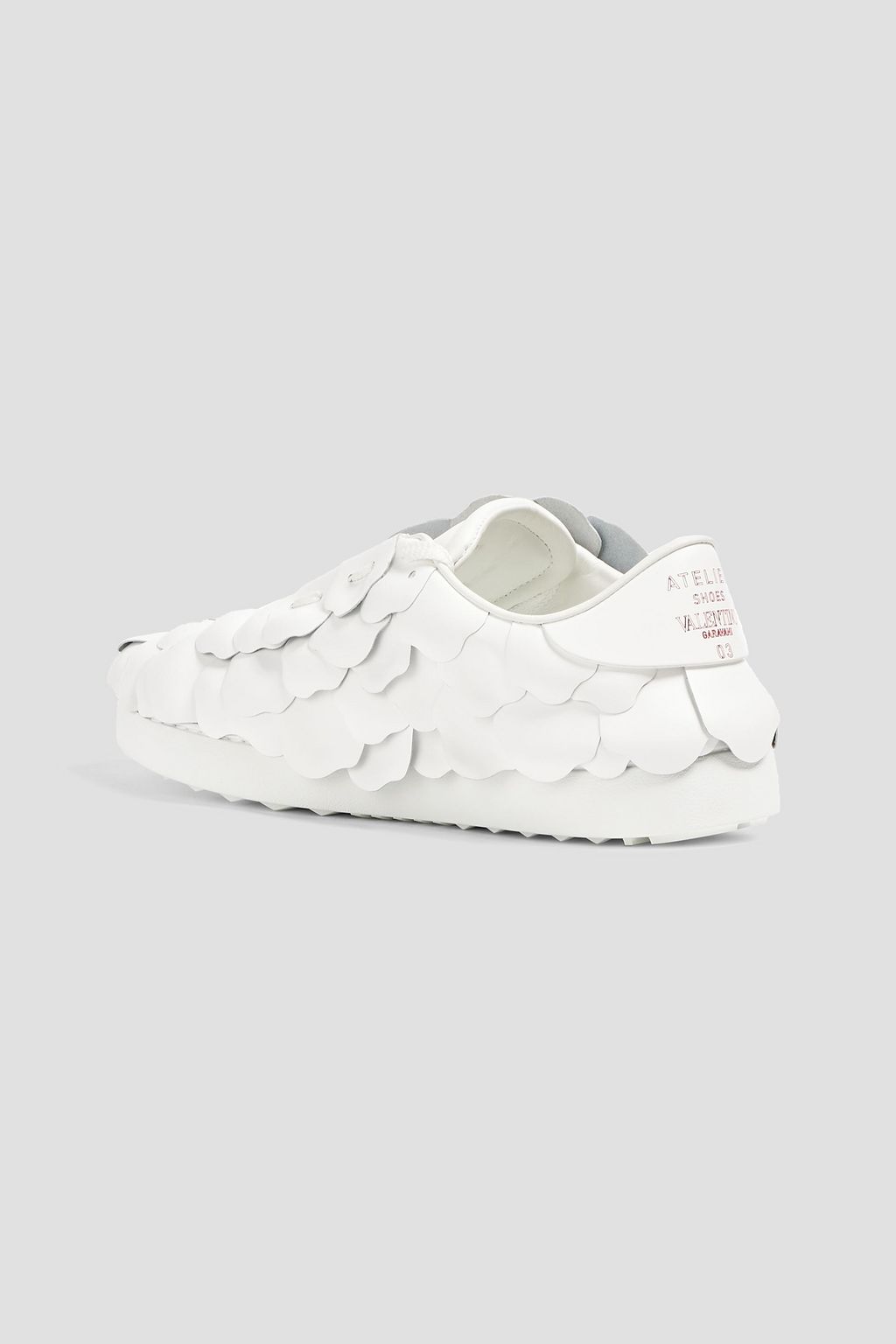 VALENTINO GARAVANI Atelier 03 Rose Edition floral-appliquéd leather sneakers