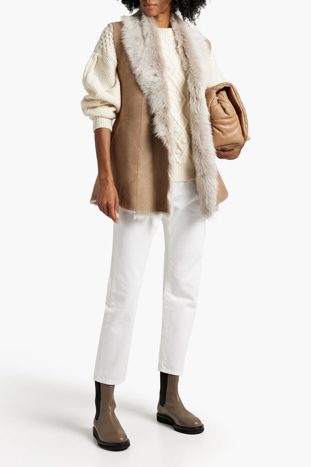DOM GOOR Shearling vest