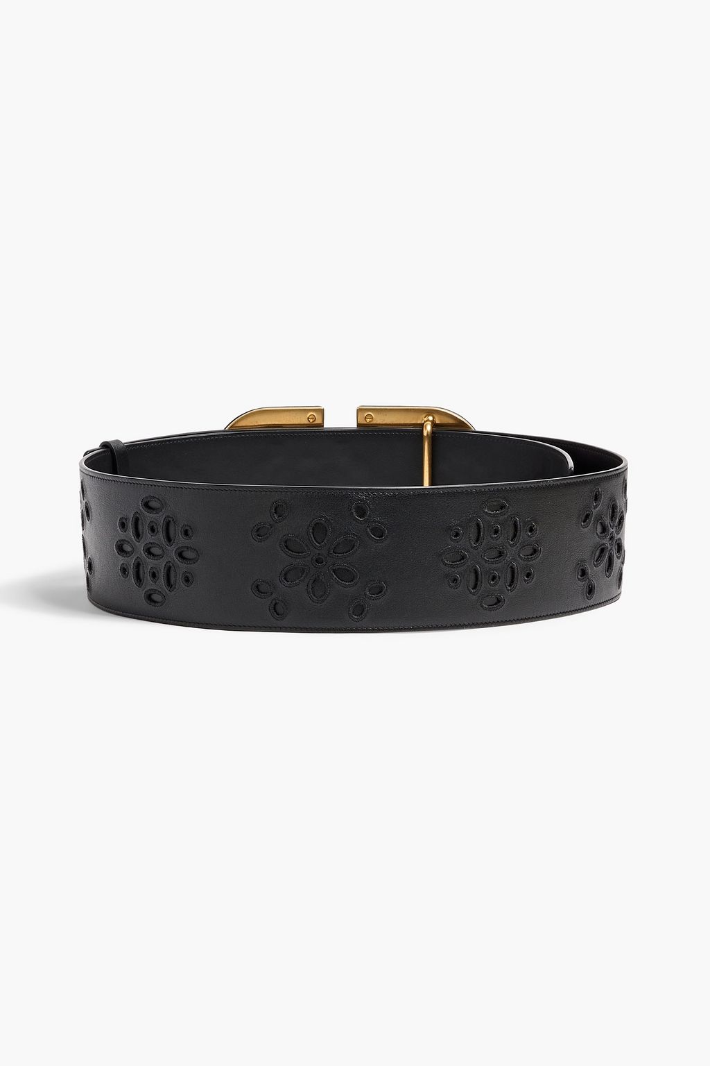 VALENTINO GARAVANI VLOGO embroidered leather belt