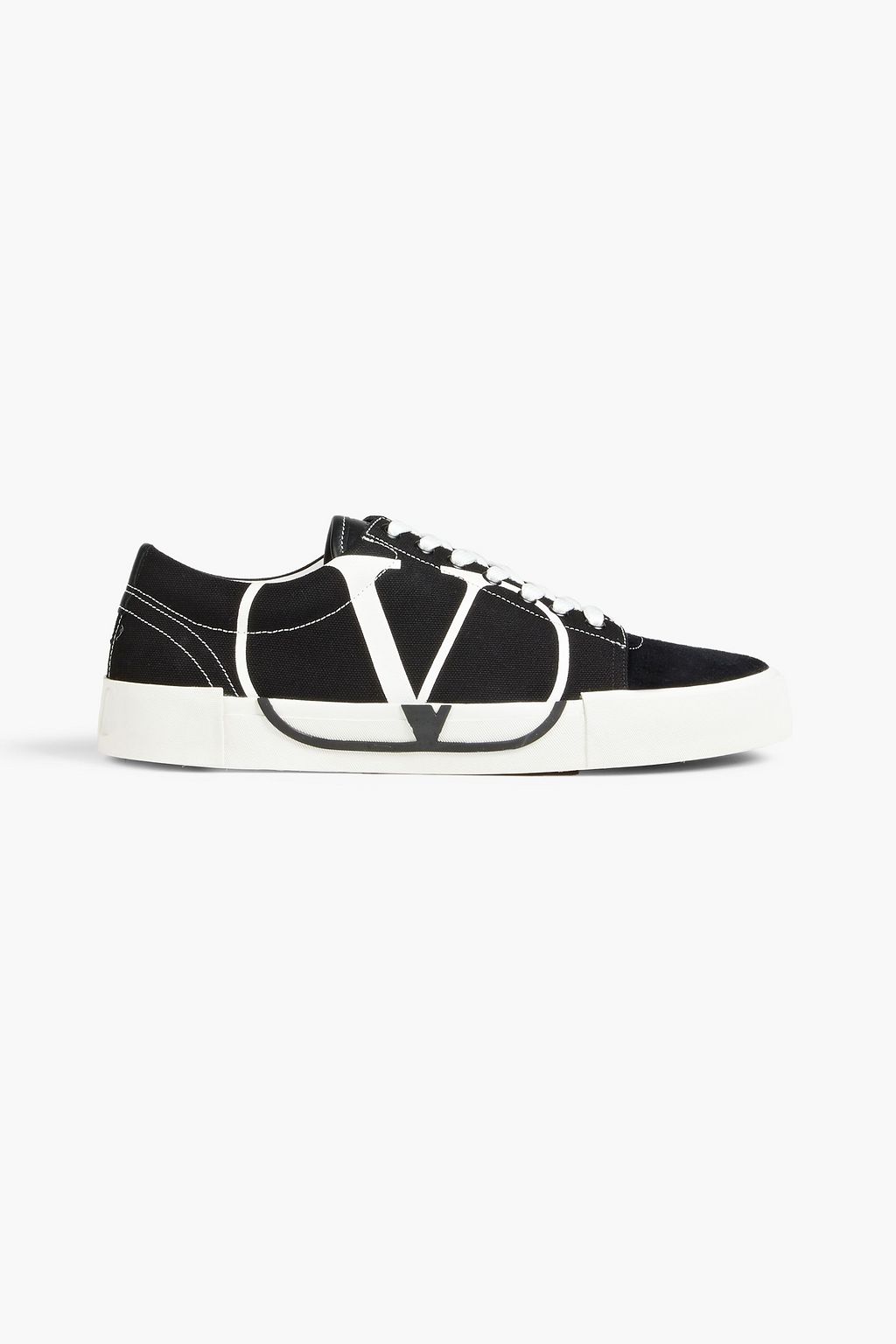 Louis Vuitton Black Suede and Canvas Low Top Sneakers Size 43